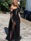 Sexy One-shoulder Unique Mermaid Long Prom Dress Ideas, Evening Party Dresses,ZX728