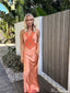 Casual V-neck Lace Mermaid Long Prom Dress Ideas, Evening Party Dresses,ZX730