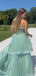 Elegant Sweetheart Strapless A-line Long Prom Dress Ideas, Evening Party Dresses,ZX731