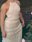 Casual Halter Mermaid Long Prom Dress Ideas, Evening Party Dresses,ZX737