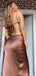 Casual Spaghetti Strap V-neck Backless Mermaid Long Prom Dress Ideas, Evening Party Dresses,ZX740