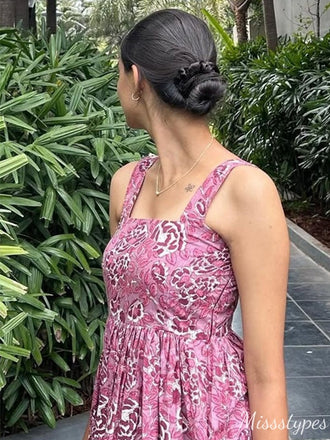 Casual Spaghetti Strap A-line Unique Long Prom Dress Ideas, Evening Party Dresses,ZX743