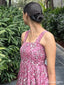 Casual Spaghetti Strap A-line Unique Long Prom Dress Ideas, Evening Party Dresses,ZX743