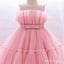 Child Pink Tulle Empire A-Line Cute Little Flower Girl Dresses, ET46