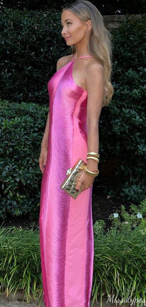 Elegant Halter Unique Sheath Unique Long Prom Dress Ideas, Evening Party Dresses,ZX753