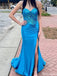 Elegant Strapless Sweetheart Sequins Mermaid Long Prom Dress Ideas, Evening Party Dresses,ZX757