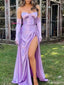 Gorgeous Strapless Sweetheart Mermaid Long Prom Dress Ideas, Evening Party Dresses,ZX759