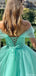 Gorgeous Sweetheart Off-shoulder A-line Long Prom Dress Ideas, Evening Party Dresses,ZX760