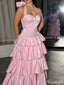Elegant Sweetheart Halter A-line Long Prom Dress Ideas, Evening Party Dresses,ZX761