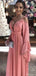 Elegant Deep V-neck Spaghetti Strap A-line Long Prom Dress Ideas, Evening Party Dresses,ZX767