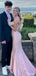 Gorgeous Deep V-neck Strapless Mermaid Long Prom Dress Ideas, Evening Party Dresses,ZX768
