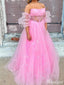 Unique Strapless Straight Across A-line Long Prom Dress Ideas, Evening Party Dresses,ZX771