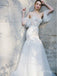 Off White Mermaid Tulle Sweetheart Off Shoulder Fashion Wedding Dresses,HS82