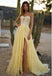 Pretty Lemon Strapless Side Slit Tulle Appliqued Floor-Length Long Prom Evening Dress,ZX353