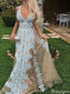 Sexy V-neck Lace Mermaid Long Prom Dress Ideas, Evening Party Dresses,ZX773