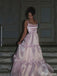 Elegant Spaghetti Strap A-line Long Prom Dress Ideas, Evening Party Dresses,ZX774