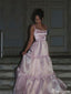 Elegant Spaghetti Strap A-line Long Prom Dress Ideas, Evening Party Dresses,ZX774