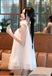 Lady Spaghetti Strap White Cozy Mini New Arrival Homecoming Dresses,HM152