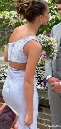 Elegant One-shoulder Mermaid Long Prom Dress Ideas, Evening Party Dresses,ZX782