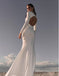 Popular White Vintage Backless Beading Mermaid High-Neck Long Fashion Wedding Dresses,HS90