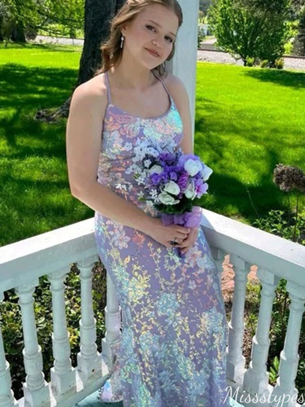 Elegant Spaghetti Strap Mermaid Long Prom Dress Ideas, Evening Party Dresses,ZX784