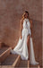 White Soft Satin Simple Floor-Length Pleat Long Fashion Wedding Dresses,HS99