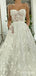 Princess White Spaghetti Strap A-Line Herringbone Fashion Wedding Dresses,HS75