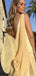 Casual V-neck A-line Long Prom Dress Ideas, Evening Party Dresses,ZX799