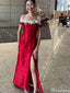 Formal Off-shoulder Lace Mermaid Long Prom Dress Ideas, Evening Party Dresses,ZX800