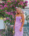 Elegant Purple Mermaid Sweetheart Maxi Long Prom Evening Party Dresses,ZX420