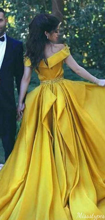 Elegant Deep V-neck A-line Long Prom Dress Ideas, Evening Party Dresses,ZX803