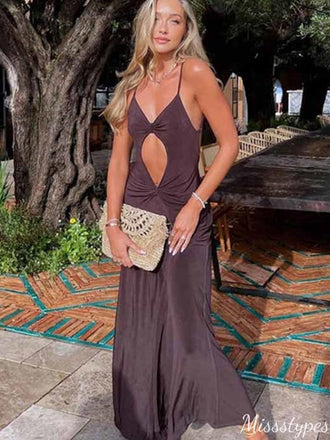Sexy V-neck Spaghetti Strap Backless Mermaid Long Prom Dress Ideas, Evening Party Dresses,ZX804