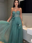 Elegant Strapless Sweetheart A-line Long Prom Dress Ideas, Evening Party Dresses,ZX814