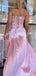 Elegant Strapless Straight Across A-line Long Prom Dress Ideas, Evening Party Dresses,ZX815
