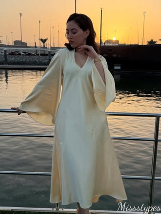 Elegant Long Sleeves A-line Long Prom Dress Ideas, Evening Party Dresses,ZX818