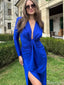 Sexy Long Sleeves Deep v-neck Mermaid Long Prom Dress Ideas, Evening Party Dresses,ZX819