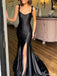 Formal Spaghetti Strap Mermaid Long Prom Dress Ideas, Evening Party Dresses,ZX820