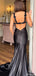 Formal Spaghetti Strap Mermaid Long Prom Dress Ideas, Evening Party Dresses,ZX820