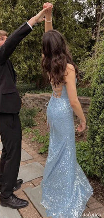 Sexy Spaghetti Strap Sweetheart Mermaid Long Prom Dress Ideas, Evening Party Dresses,ZX532