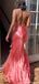 Casual Backless Mermaid Long Prom Dress Ideas, Evening Party Dresses,ZX827