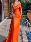 Gorgeous One-shoulder Asymmetric Mermaid Long Prom Dress Ideas, Evening Party Dresses,ZX533