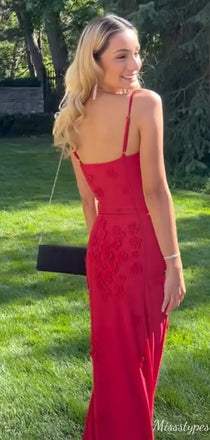 Elegant Spaghetti Strap Sweetheart Mermaid Long Prom Dress Ideas, Evening Party Dresses,ZX844
