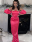 Elegant Off-shoulder Unique Mermaid Long Prom Dress Ideas, Evening Party Dresses,ZX846