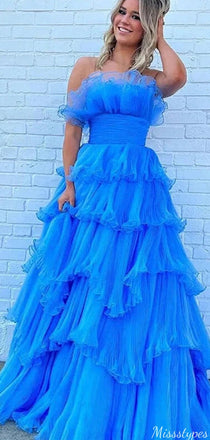 Elegant Strapless Straight Across A-line Long Prom Dress Ideas, Evening Party Dresses,ZX847