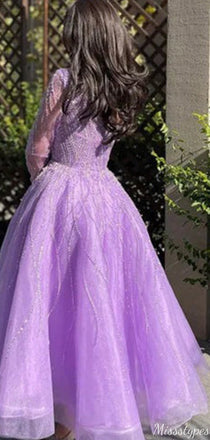 Gorgeous One-shoulder Unique A-line Long Prom Dress Ideas, Evening Party Dresses,ZX854