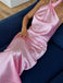 Colorful Sexy Satin Halter Sleeveless Mermaid Long Prom Evening Dress,ZX372