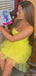 Elegant Strapless Unique A-line Short Mini Homecoming Dress,HM327