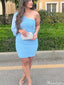 Elegant One-shoulder Unique Sheath Short Mini Homecoming Dress,HM331
