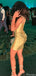 Elegant Spaghetti Strap V-neck Sheath Short Mini Homecoming Dress,HM332
