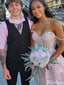 Gorgeous Off-shoulder Sweetheart Lace A-line Short Mini Homecoming Dress,HM341